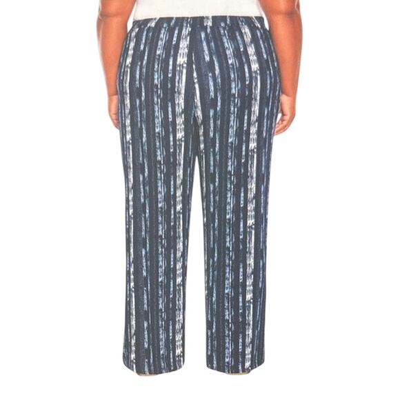 Three Dots Womens Blue Navy Elastic Pull on Pant  Large - Picture 2 of 4